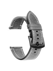 1 Pc Fashionable And Retroartificial Leather Watch Strap, Watch Accessories, Classic Stitching Design, Soft And Comfortable, It Is Suitable For Both Men And Women To Wear Daily In Summer.18mm 20mm 22mm