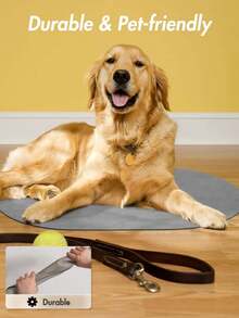 1 Pieza/Alfombrilla absorbente para comida de perro - Alfombrilla para comida y agua de gatos y perros, alfombrilla para comida de mascotas de secado rápido, alfombrilla para alimentación de perros libre de manchas, accesorios para mascotas - Alfombrilla para tazón de agua de perro adecuada para bebedores desordenados [6 colores a elegir]