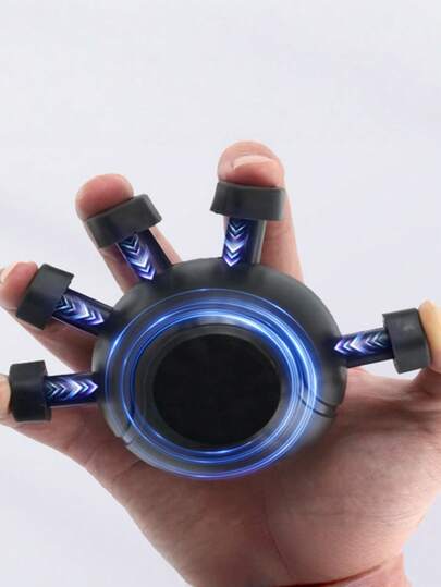 1个便携式手指握力训练器，手部和手臂锻炼减压手指压力球