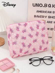 Disney 1个正品绗缝化妆包，大容量便携化妆包，化妆工具收纳包，护肤品及化妆品整理包，家居收纳包，可爱多功能化妆包，钱包，笔袋，拉链袋，护肤品收纳包 - 彩色 - 查看 12