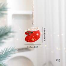 1pc Christmas Decoration American Style Hanging Ornament, Vintage Christmas Tree Hanging Decor - Multicolor - View 4