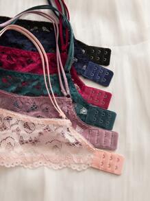 6 Packs Floral Lace Lift Bras - Precision Numbered Fit & Assorted Colors | Underwire Support