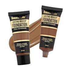 Romantic Flower 1pc 30ml Full Coverage Natural Matte Oil-Control Foundation, Long-Lasting Non-Transfer Makeup Base