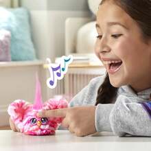 Furby Furblets Bub - 迷你伙伴，超过 45 种音效和音乐，只会说 Furbish 语，电子毛绒玩具，粉色和白色，返校礼物，适合 6 岁及以上儿童 - BUB-LEE - 查看 5