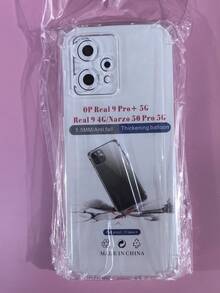 Transparent Four-Corner Anti-Drop Case, Suitable For Realme Series, Realme Phone Transparent Four-Corner Anti-Drop Case. Phone Case, Phone Protective Cover, Phone Shell, Phone Cover, Anti-Drop Phone Case, Transparent Phone Case, Minimalist Phone Case, Solid Color Phone Case, Transparent Phone Case, TPU Anti-Drop Phone Case (Military-Grade Anti-Drop) - Clear - View 10