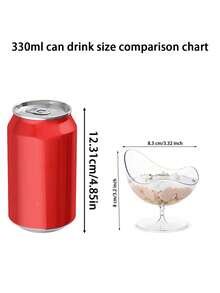 5/10/15/20pcs黑色椅子杯冰淇淋杯慕斯杯布丁杯甜品杯不对称口甜品杯冰淇淋容器甜品容器适用于布丁、水果杯、西米、冷饮、果汁、苏打水容器适合家庭聚会、用餐、生日、派对、户外、夏季冰镇饮料容器 - 彩色 - 查看 18