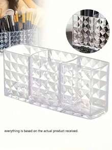 亚克力笔筒，大容量铅笔筒，方形化妆刷架，收纳柜，文具展示架，办公小工具，多功能化妆刷收纳盒，桌面收纳盒包，化妆包，梳妆台，化妆包，收纳盒，储物盒，化妆品收纳盒，化妆包，化妆品收纳盒，收纳盒，洗漱包，桌面收纳盒，化妆包，化妆袋，化妆品收纳盒，化妆袋，化妆包，首饰盒，化妆刷架，刷架，香水收纳盒，化妆包，女士礼物，圣诞礼物，女士礼物创意，房间装饰 - 銀色 - 查看 10