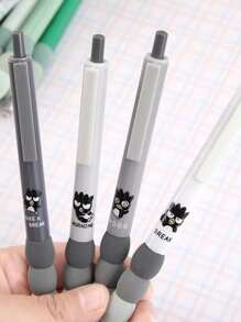 Sanrio 4 支装圆珠笔动漫    卡通舒适软握凝胶笔创意学生文具礼物返校学习用品（部分零件可能随机）