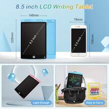 50 pieza Tableta de escritura electrónica de 8.5 pulgadas Pantalla a color Tablero de dibujo Papel para escritura a mano Tableta de dibujo Regalo para adultos en el hogar, la escuela y la oficina (Algunas partes se envían al azar), Vuelta a clases - Cabello mixto multicolor - Ver 12