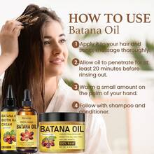 三件套：香蕉油+生物素乳霜+护发油，蕴含生物素和胶原蛋白精华，专业级防断裂和分叉修复，搭配使用效果更佳，可使头发更长、更浓密、更丰盈，适合所有发质和人群。 - 彩色 - 查看 11