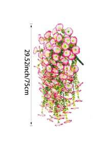 1/4 Stücke 75cm künstliche hängende Blumen, gemischte Farben Prunkwinde und Eukalyptusblätter, UV-beständig, realistisch, ohne Behälter, für Valentinstag, Weihnachten, Halloween, Erntedankfest, Muttertag, Frühlingsdekor, verschiedene Räume, Außenbereich, Büro, Gartendekoration