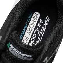 Skechers 男子跑步鞋 EDGERIDE 低筒繫帶運動鞋 日常戶外休閒鞋輕便舒適運動鞋 232844-BKW - 黑色/白色 - 查看 5