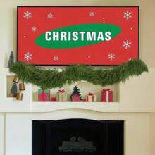 1 paquet Couronne de pin de Norfolk artificielle de Noël, couronne de pin d'hiver au toucher réel, décoration de couronne de cheminée, couronne verte artificielle polyvalente, couronne de cèdre réaliste souple et pliable, utilisée pour les tables, les manteaux, les murs, les décorations de Noël intérieures et extérieures