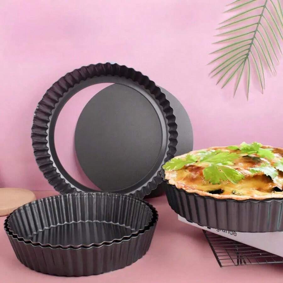 Non-Stick, Removable Bottom Pizza Pan, Cake Baking Pan, Round Cake Baking Mold, Suitable For Making Cheese Pie Desserts, Removable Baking Pan.