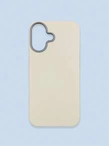 极简时尚白色、灰色、黑色仿皮纹理手机壳，防指纹、防水、防汗，超薄柔软触感，手机保护套，兼容三星、 17 Pro Max、13/14/15/16/16 Plus/16 Pro Max - 白色 - 查看 53