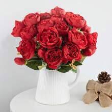 1/3/80 Stück künstliche Blumen - Seiden-Pfingstrosen, Künstliche Pflanzen, Heim, Esszimmer, Wohnzimmer, Außengarten Dekoration, Geburtstagsgeschenke, Hochzeitssaison, Die Kunst des Blumenarrangierens, Fotografie-Requisiten, Herbst, Vase, Blumenwand, Blumenkranz, Brautstrauß, Hochzeitsdekoration, DIY Blumenkranzmaterialien, Geburtstagsparty Dekorationsmaterialien, Heimdekoration Accessoires