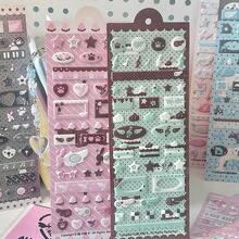 6pcs Bubble Stickers, Chocolate, Pink, Brown, Star Wing Shaped 3D Stickers For Scrapbooking - one-size - View 4