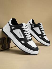 男士时尚百搭休闲运动鞋，防滑耐磨舒适透气青少年运动鞋，2000 年代风格