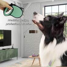 New 16-Foot Retractable Dog Leash - Dog-Style Pet Leash, One-Touch Brake And Lock, Durable Nylon, Perfect For Nighttime Walks And Runs, Hands-Free | Functional Design | Comfortable Grip