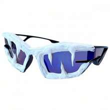 1 Pc Future Technology Sunglasses Fashion Party Sunglasses Personalized Shark Teeth Glasses