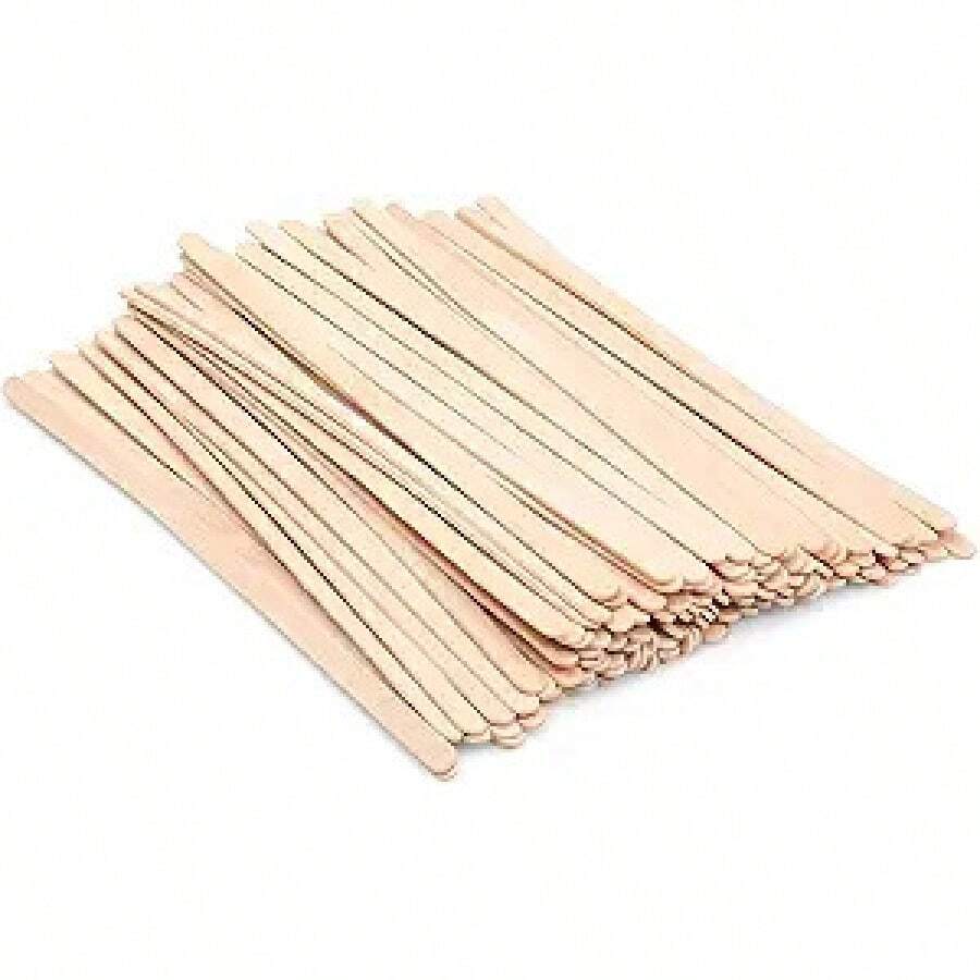 Wooden Coffee Stirrers - Coffee Stir Sticks 7.5 Inch, 100pcs Disposable Birch Wood Coffee/Beverage Stirrers, Swizzle Drink Sticks, Coffee Bar Accessories - Không có gói_ - Xem 1