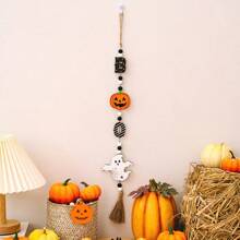 New Halloween Listing Home Party Ghost Festival Decoration Bead String Witch Pumpkin Bat Pendant Halloween Pendant Pendant Decoration Halloween Essential,Fall Decorations Home,Halloween Accessories,Fall Decor,Halloween Decor,Fall Home Decor