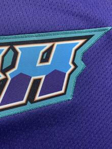 Man,12 Black Basketball Jersey, Round-Neck Casual Embroidered Vest, Training And Competition Uniform - Màu tím - Xem 5