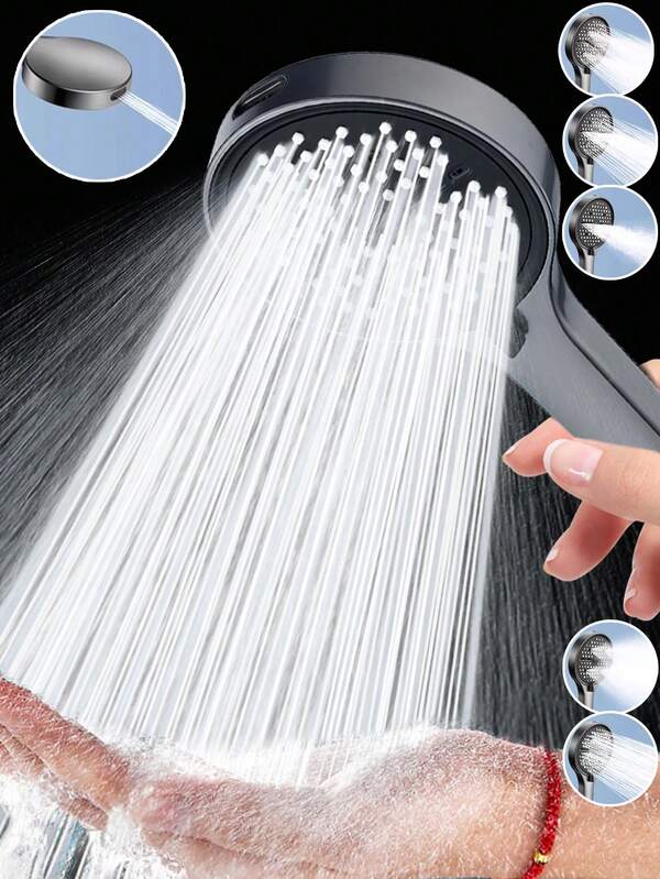 6 réglages Pomme de douche réglable en ABS, Pomme de douche haute pression pour la maison, la salle de bain, le chauffe-eau, le bain, le pulvérisateur de douche