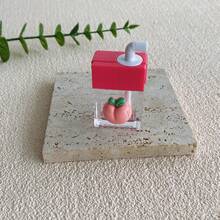 1支10毫升果汁造型唇彩管，唇彩包装容器，样品瓶，润唇膏管，口红可填充瓶，化妆品，便宜，房间装饰，梳妆台，旅行，卧室，化妆配件，赠品，旅行，廉价商品，旅行必备 - 玫紅色 - 查看 10