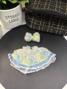 17cm Clothes Accessories, Sitting Party Pullbob Dress, High-End Wedding Gown Skirt Set - Multicolor - View 4