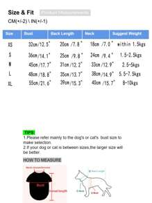 Red & Black Contrast Skeleton Print Pet Winter Warm Vest, Thick Windproof Jacket For Dogs & Cats - Black - View 10