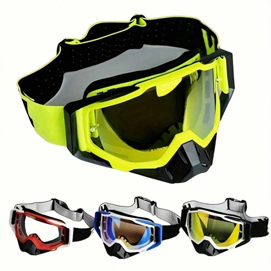 High Quanlity Motorcycle Glasses Goggles Motocross Goggles Helmet MX Moto Dirt Bike ATV Ski Outdoor Sports Glass Scooter Googles - BBE-blue - View 1