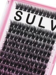 Sulv 120 片 10 排单根假睫毛延长 8-22 毫米 可选择簇状睫毛延长 - 黑色 - 查看 3