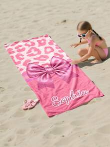 Personalized Kids Beach Towel,Summer Birthday Gift For Kids,Summer Vibes,Girls Beach Trip,Custom Beach Towel,Swimming Pool,Beach Decor,Christmas Gift Supplies