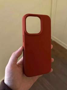 Ốp điện thoại màu đỏ táo tàu cao cấp, tối giản, thanh lịch, tương thích với iPhone 16 Pro Max/16 Pro/16/16 Plus/15/15 Pro Max/15 Pro/15 Plus/11/12/13/14 Pro Max/XS/XR/11 Pro/11 Pro Max/12 Pro/12 Pro Max/13 Pro/13 Pro Max/14 Pro/14 Pro Max/14 Plus, vỏ mềm, thiết kế sáng tạo dành cho cả nam và nữ, chống nước, chống sốc, chống rơi vỡ và chống trầy xước. - Phiên bản nâng cấp màu đỏ - Xem 3