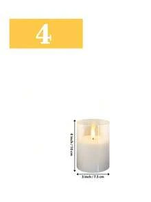 3pcs Decorative Lights, LED Atmosphere Night Lights, White Candle Lights With Remote Control, For Home Decor, Party Decor, Birthday Party, Outdoor Decor, Wedding Decor, Bedroom, Study, Reading Room, School, Restaurant, Bar, Cafe, Suitable For Halloween, Thanksgiving, Christmas, Valentine's Day, Mother's Day, Father's Day, Can Be Used As Holiday Gifts, Birthday Gifts, Wedding Gifts