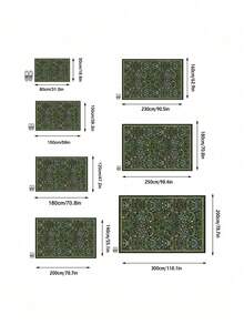 1pc Luxurious Floral Bohemian Area Rug, European And American Minimalist Classical Botanical Elements Rectangle Plush Soft Washable Area Rug, Suitable For Outdoor, Entryway, Living Room, Bedroom, Laundry Room, Bathroom, Game Room, All Season Large Size Wall-To-Wall Home Decor Carpet - Multicolor - View 3
