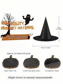 2 Confezioni di Decorazioni di Ognissanti per Esterni, Decorazioni di Ognissanti Carine per Interni, Decorazioni di Ognissanti Spaventose con Fantasmi e Cappelli da Strega, Decorazioni di Fantasmi Spaventosi con Luci LED per Portico, Giardino e Casa