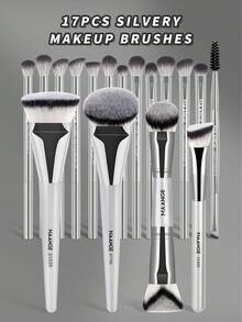 MAANGE Bộ cọ trang điểm chuyên nghiệp cao cấp 4/17 món, làm từ chất liệu tự nhiên và tổng hợp, mềm mại và bền bỉ, bao gồm cọ nền, cọ má hồng, cọ tạo khối, cọ mũi, cọ highlight, cọ chi tiết, bộ dụng cụ trang điểm cầm tay đa chức năng, vật dụng làm đẹp thiết yếu cho sử dụng hàng ngày hoặc khi đi du lịch. - Nhiều màu - Xem 13