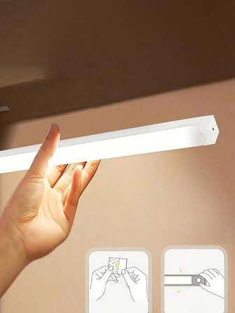 1 件 LED 无线运动传感器橱柜灯，无线磁性 USB 可充电夜灯 T，10 厘米/20 厘米/30 厘米，适用于厨房、卧室、橱柜网、壁橱、楼梯、走廊照明（请观看视频了解安装说明），灯，厨房