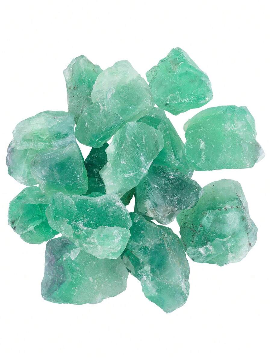 QYDCX 1/3/5pcs Natural Green Fluorite Crystal Raw Stones 3-5cm, Rough Specimens For Tumbling, Cabbing & Polishing - Chakra Balancing Energy Grid, Wicca Altar, Reiki Healing Stones, Jewelry Grade Cabochon Rough