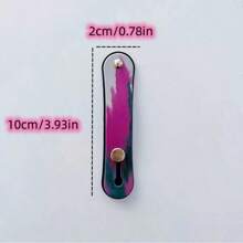 2 Stücke/4 Stücke Vintage bemalter Handyhalter, selbstklebender minimalistischer Fingerring-Griff-Ständer, Zug-Schub-Unterstützungsfunktion Handgelenkschlaufe Halter