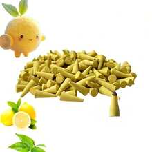 39/198/259 piezas Incienso en forma de cono con aroma a limón y amor, fragancia duradera para el hogar, la oficina, el estudio de yoga, efecto de humo romántico para el Día de San Valentín, artículo de cruzada, envío directo disponible