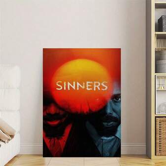 1pc Canvas Poster Sinners Movie Posters, Ascension Day, Memorial Day Wall Arts,For Living Room,Bedroom,Office,Coffee Shop, Bar, Bathroom, Kitchen, Corridor Wall Decoration,Easter And Home Decorations,NO Frame