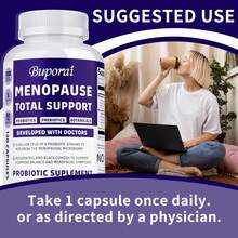 BUPORAI Menopause Probiotic Supplement - Helps Balance Hormones, Relieve Menopausal Discomfort, And Promote Digestive Health - 120pcs - 120 Capsules - 查看 4