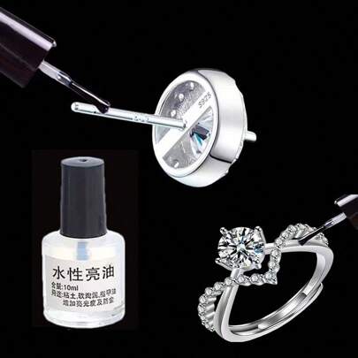 New Metal Isolation Anti-Allergy Protective Liquid, Invisible Transparent Resin Isolation Liquid, Prevent Oxidation Of Gold, Silver Jewelry, Earrings, Rings, Glasses, Watches (Please Refer To The Detailed Instructions On The Back)