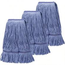 3 Pack Heavy Mop Replace HeadWet Commercial Industrial Grade Blue Cotton RingShaped Wet Use Mop Replaement HeadReusable Mop Head Refills Heavy Duty Industrial Mop Head Replacement - Blue - View 1