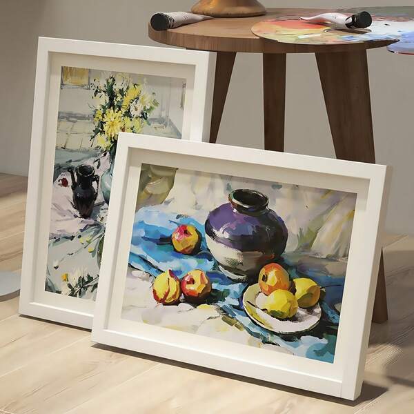 1-częściowa rama do malowania, ręcznie robiona dekoracja DIY, malarstwo akwarelowe - szkic - haft krzyżykowy - malarstwo diamentowe - rama do malowania olejem, odpowiednia do studia malarskiego, na wystawę sztuki, do wystroju domu