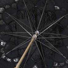 BABEYOND Lace Umbrella Parasol Vintage Wedding Bridal Umbrella For Decoration Photo Lady Costume 1920s Party (Black) - màu đen - Xem 5