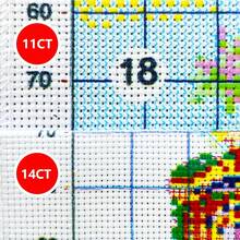 1套40x40厘米-15.7x15.7英寸/50x50厘米-19.7x19.7英寸无框11CT/14CT印花布料十字绣DIY套装,以海边蓝天、白云和波浪图案为特色,适合成人和初学者放松身心DIY刺绣套装,包含印花布料、针线、图纸和说明书。手工艺术品、家居墙面装饰、礼品 - 彩色 - 查看 9